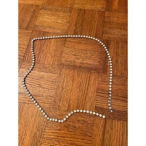 Rhinestone chain belt